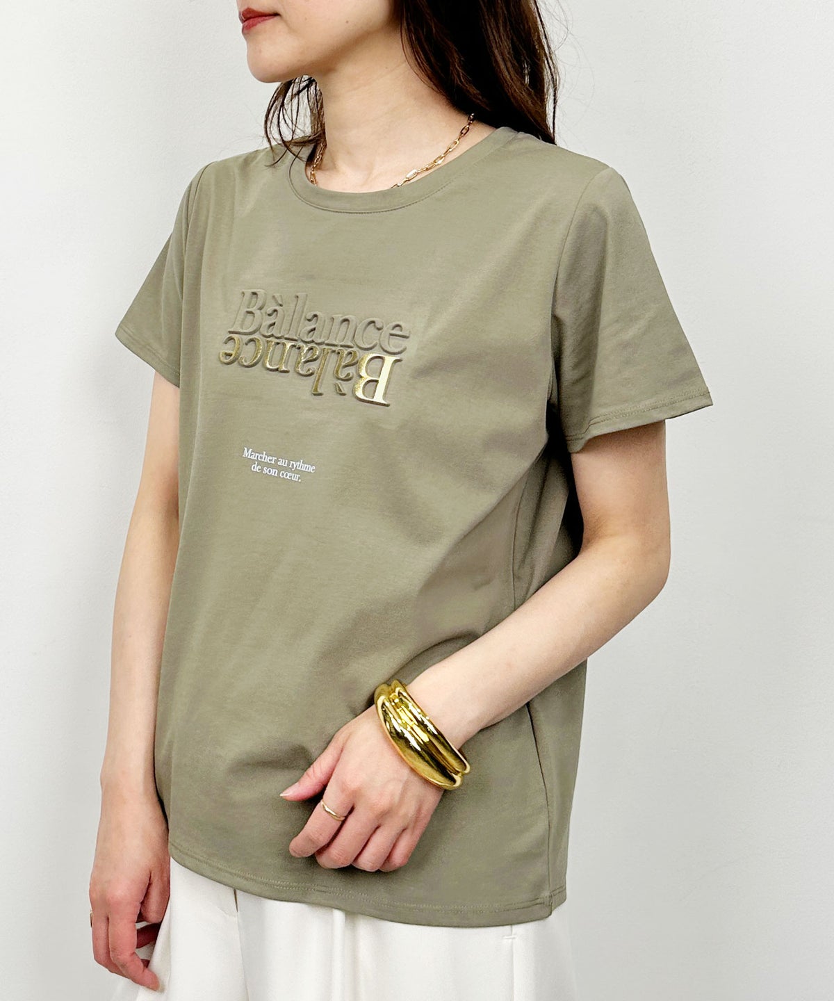 model：H164　着用サイズ：M　カーキ