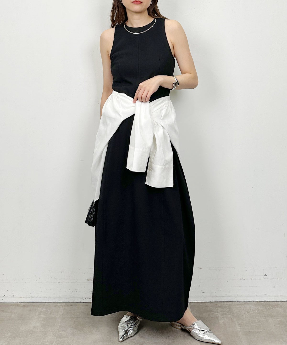 model：H164　着用サイズ：M　ブラック