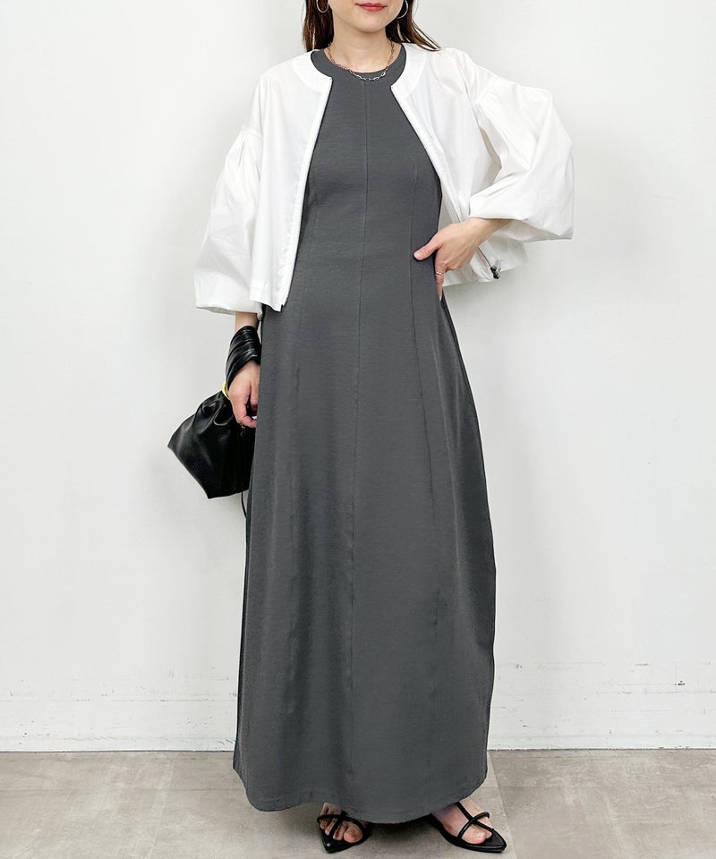 model：H164　着用サイズ：M　グレー