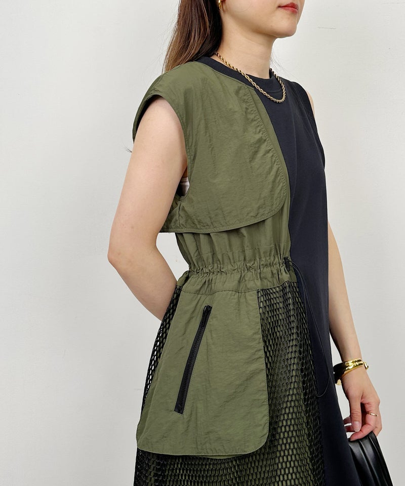 model：H164　着用サイズ：M　ネイビー