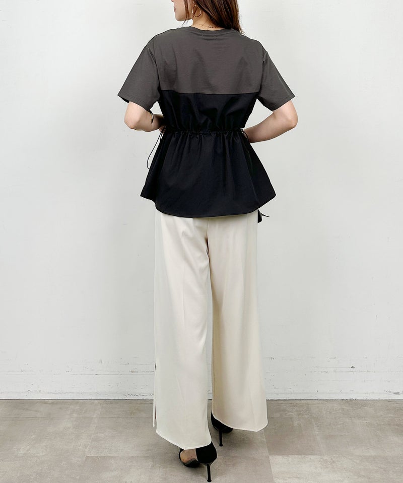 model：H164　着用サイズ：M　アイボリー