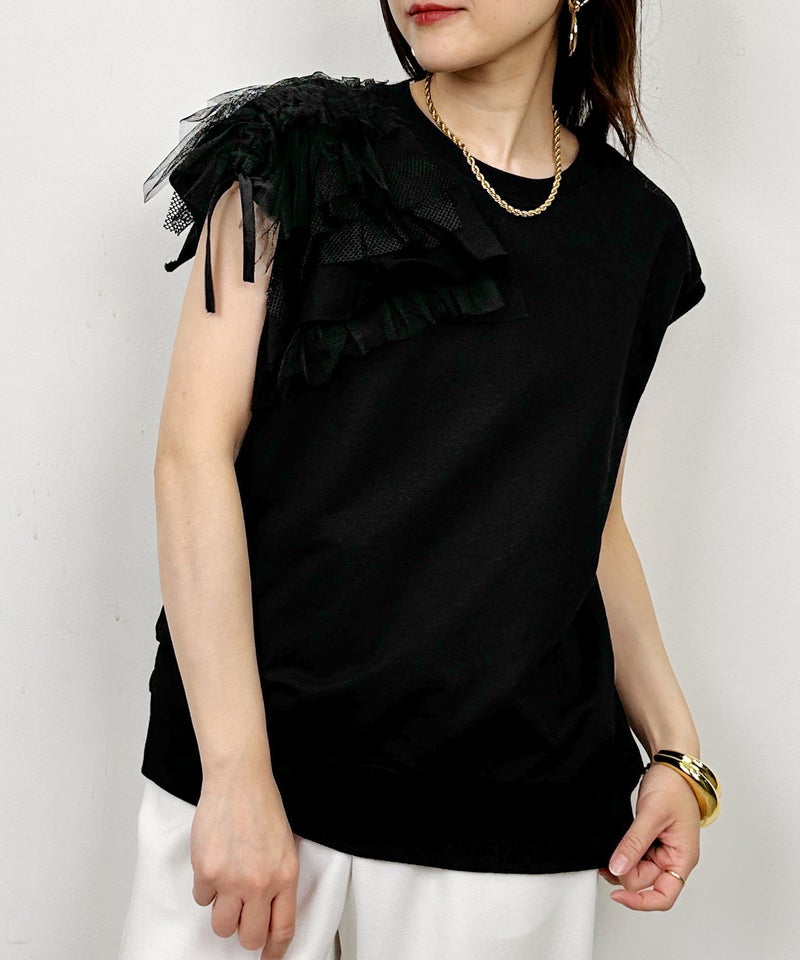 model：H164　着用サイズ：M　ブラック