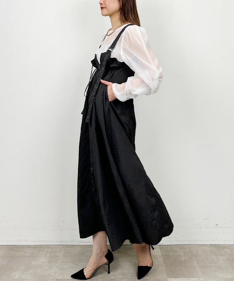 model：H164　着用サイズ：M　ブラック