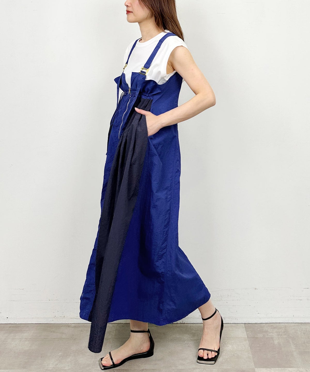 model：H164　着用サイズ：M　ブルー