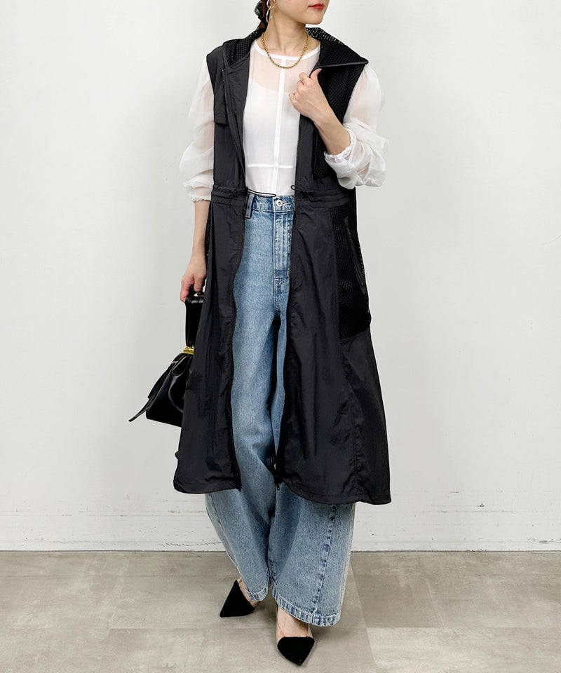 model：H164　着用サイズ：M　ブラック