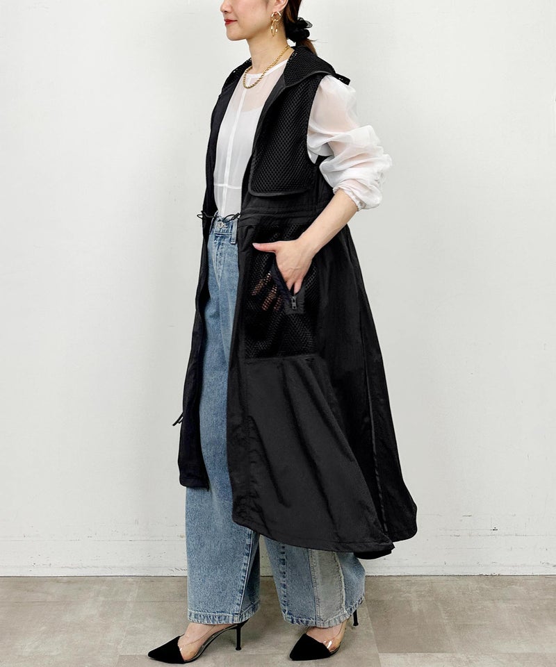 model：H164　着用サイズ：M　ブラック