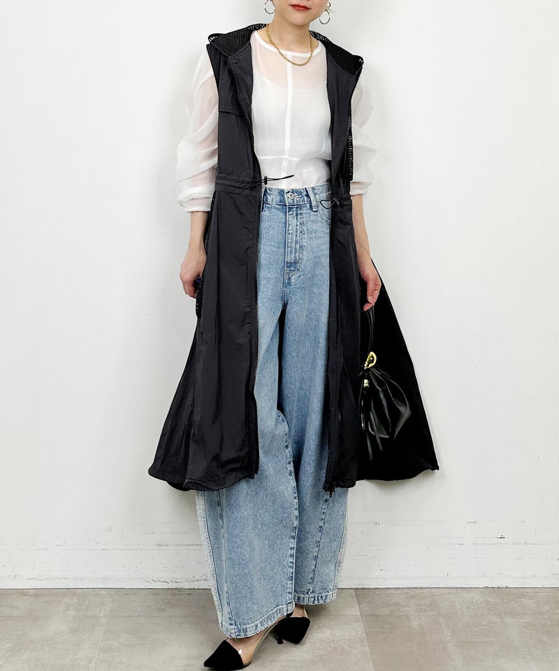 model：H164　着用サイズ：M　ブラック