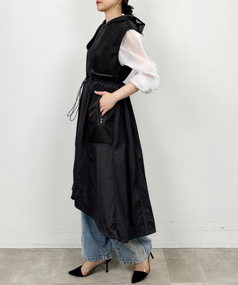 model：H164　着用サイズ：M　ブラック