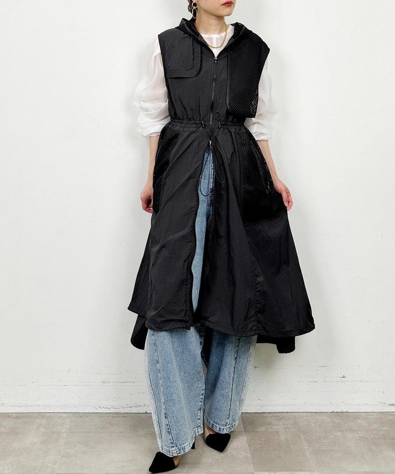 model：H164　着用サイズ：M　ブラック
