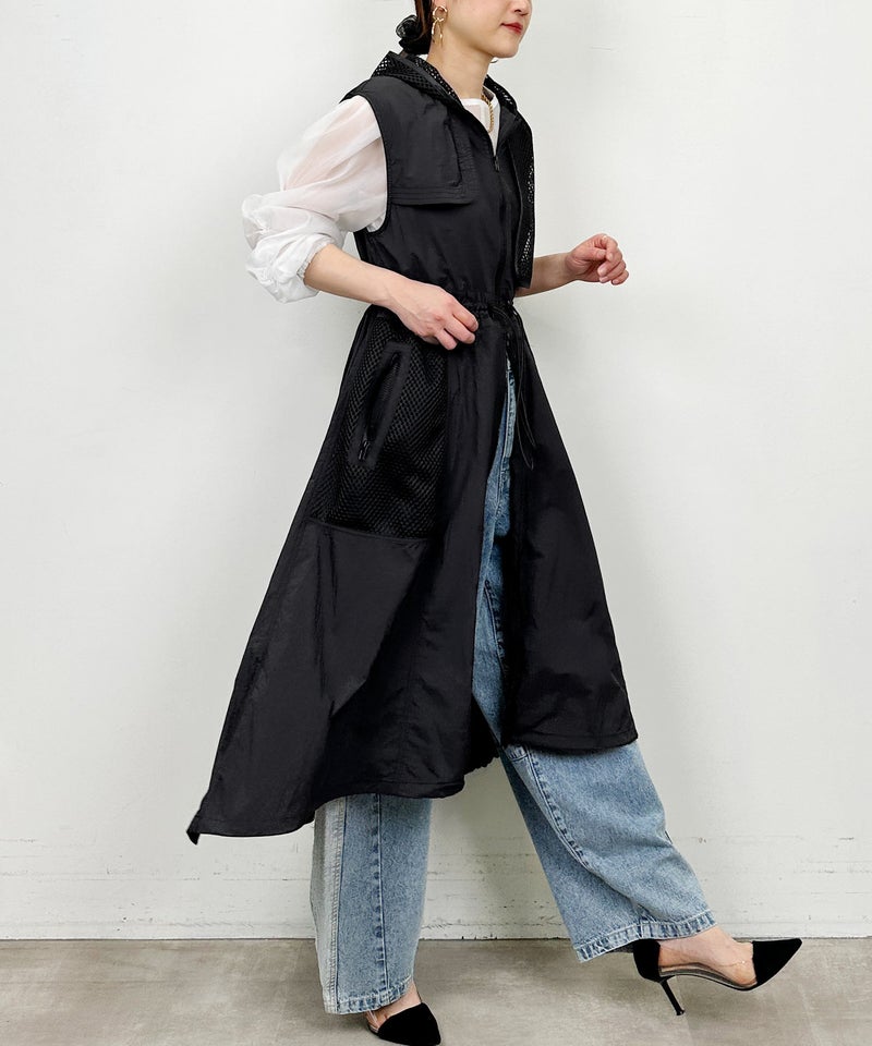 model：H164　着用サイズ：M　ブラック