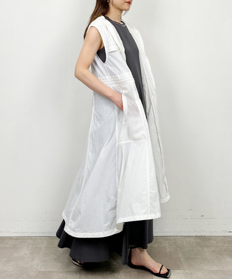 model：H164　着用サイズ：M　ホワイト