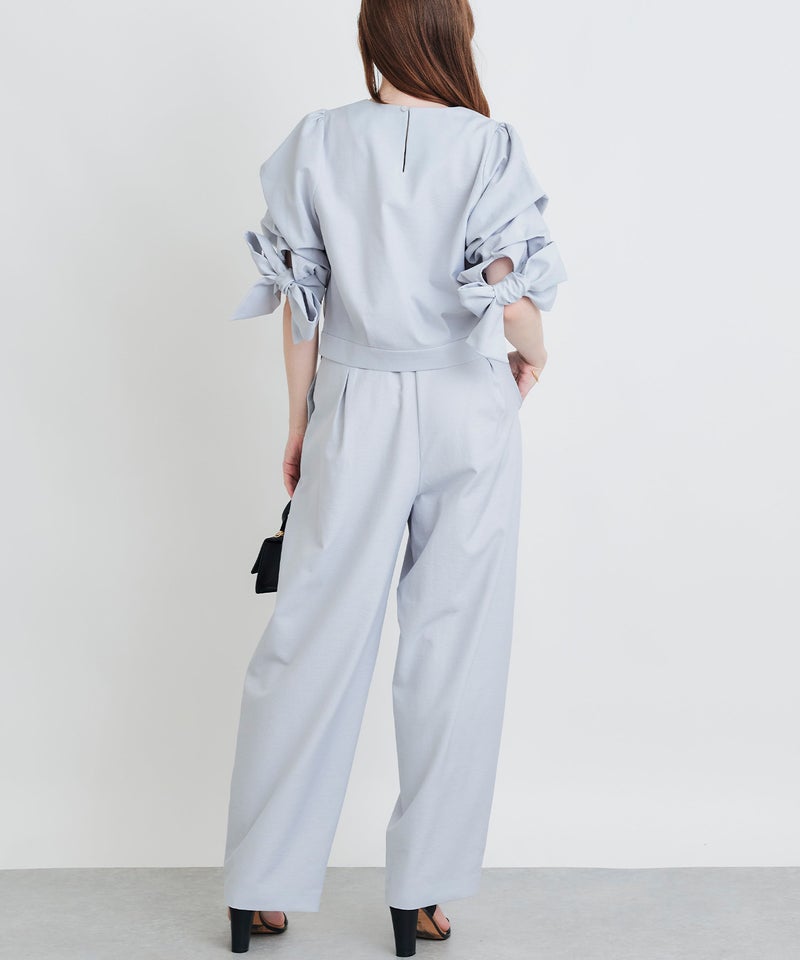 model：H160　着用サイズ：M　グレー　セットアップで