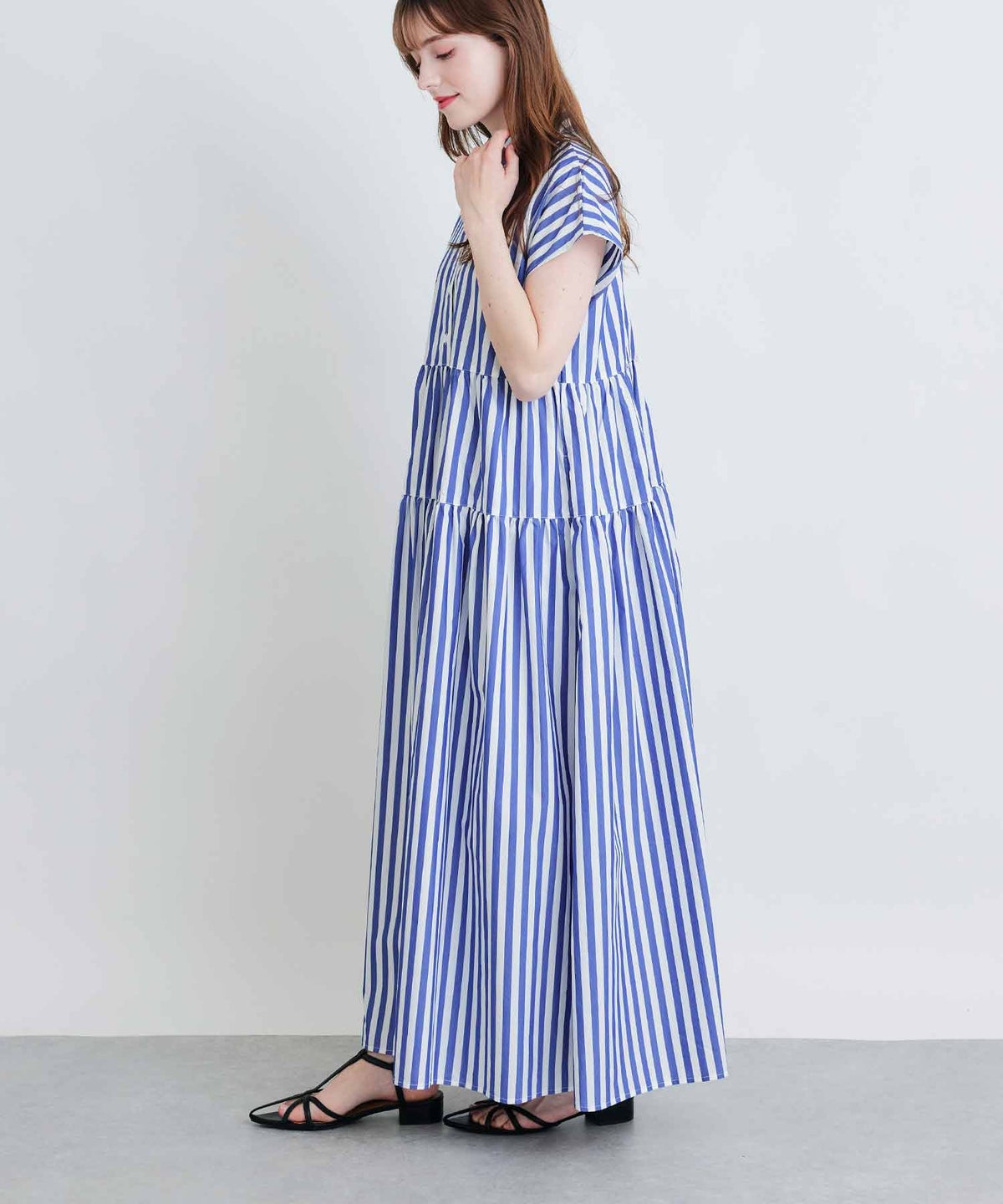 model：H160　着用サイズ：M　ブルー系その他