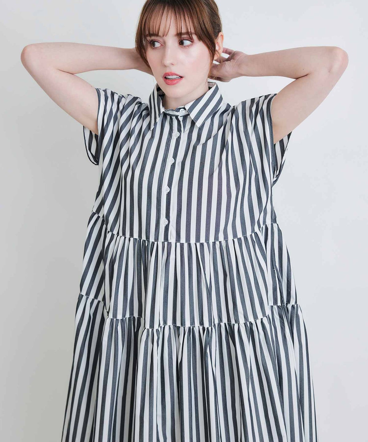 model：H160　着用サイズ：M　ブラック系その他