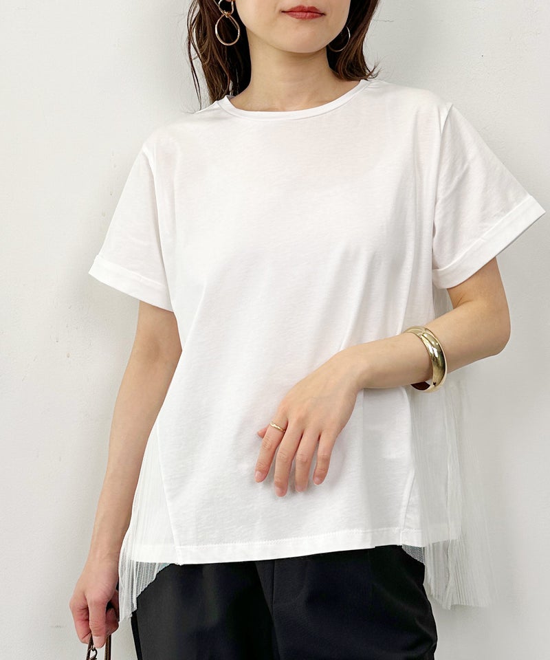 model：H164　着用サイズ：M　オフホワイト