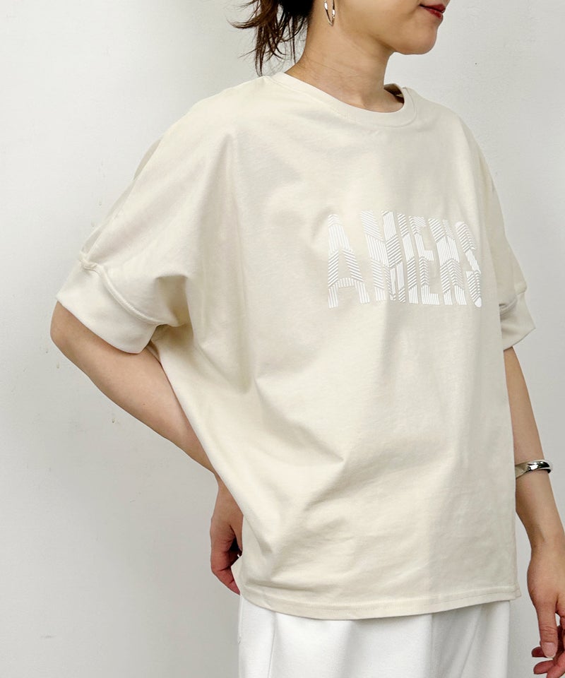 model：H164　着用サイズ：M　アイボリー