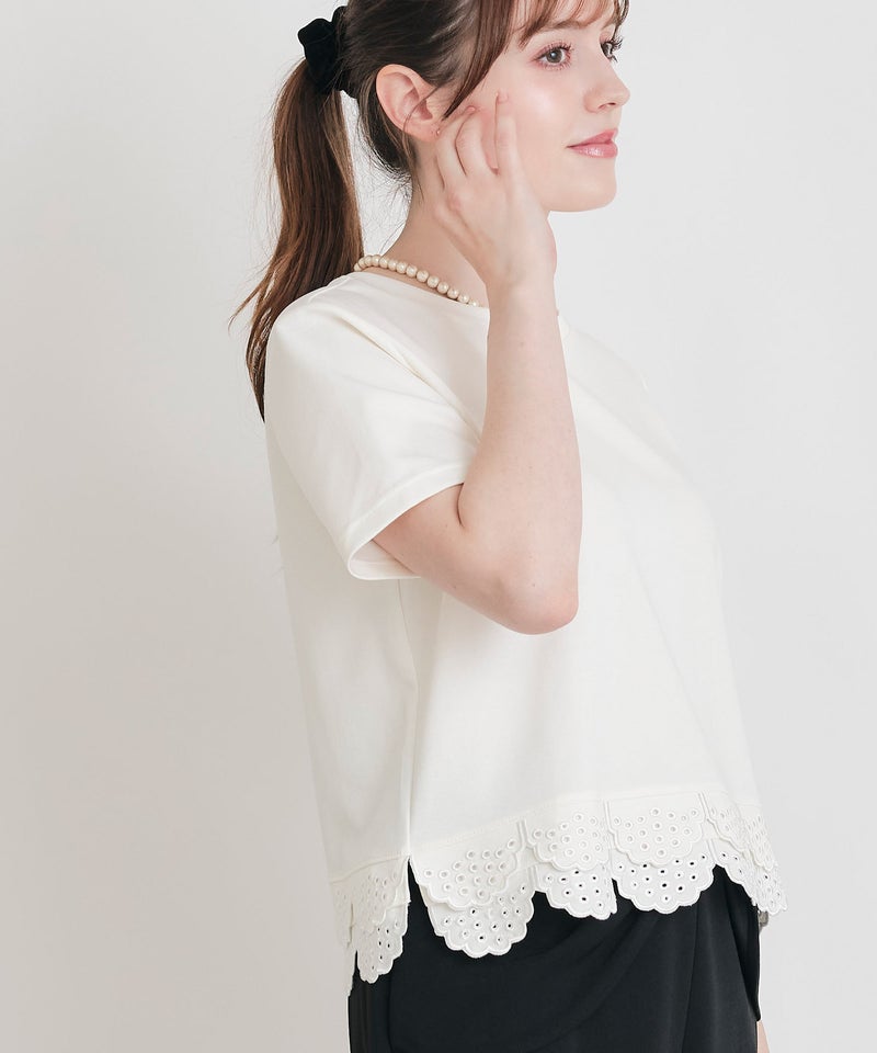 model：H160　着用サイズ：M　オフホワイト