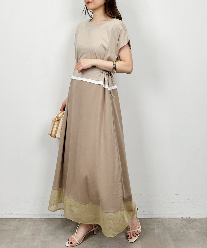 model：H164　着用サイズ：M　ベージュ
