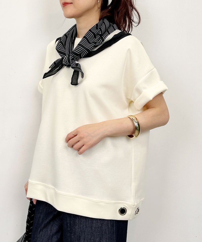 model：H164　着用サイズ：M　アイボリー