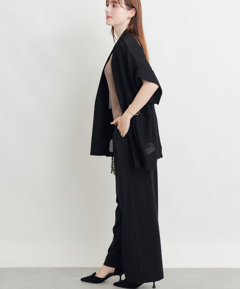 model：H160　着用サイズ：M　ブラック
