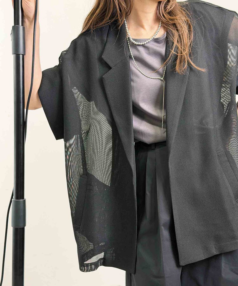 model：H164　着用サイズ：M　ブラック