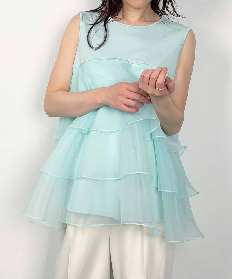 model：H164　着用サイズ：M　ライトグリーン