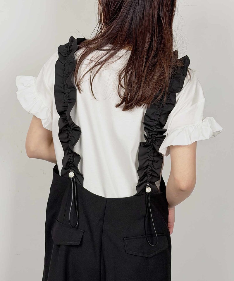 model：H164　着用サイズ：M　オフホワイト（無地）