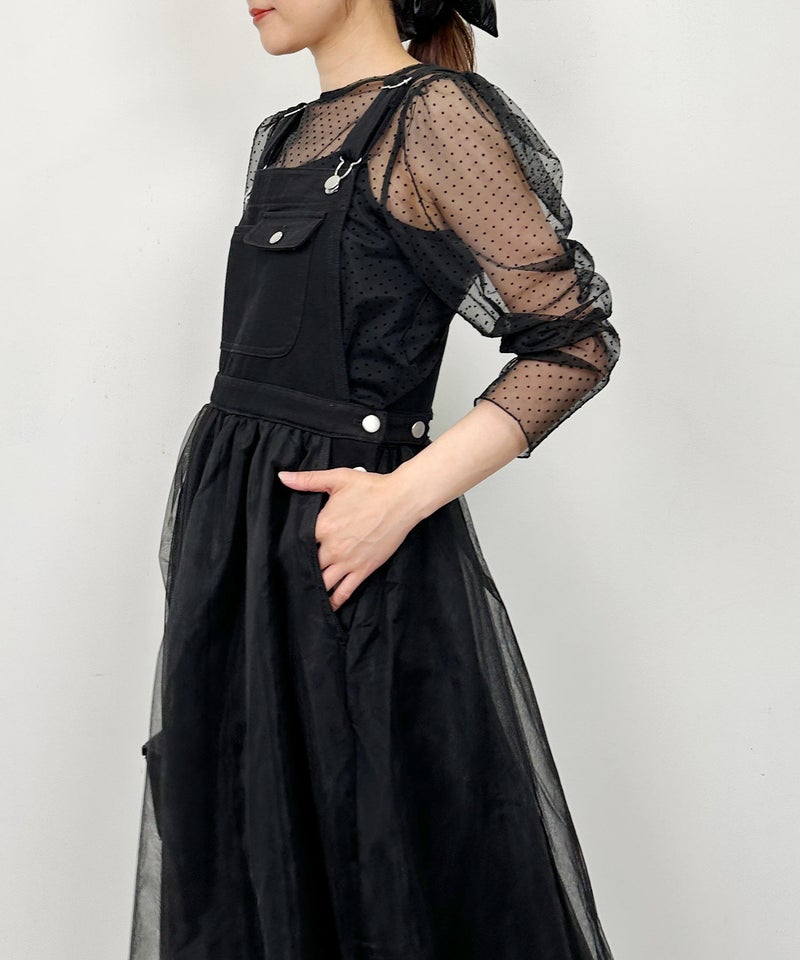 model：H164　着用サイズ：M　ブラック
