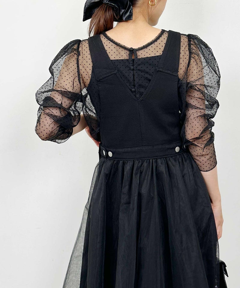 model：H164　着用サイズ：M　ブラック