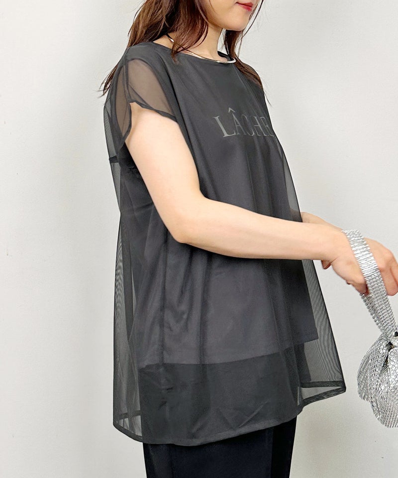 model：H164　着用サイズ：M　チャコールグレー