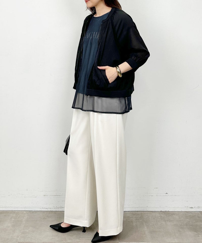 model：H164　着用サイズ：M　ブルー