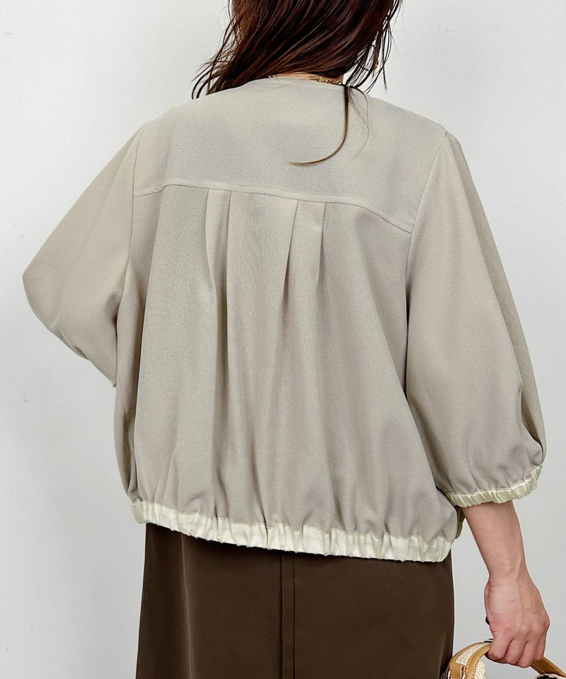 model：H164　着用サイズ：M　ベージュ