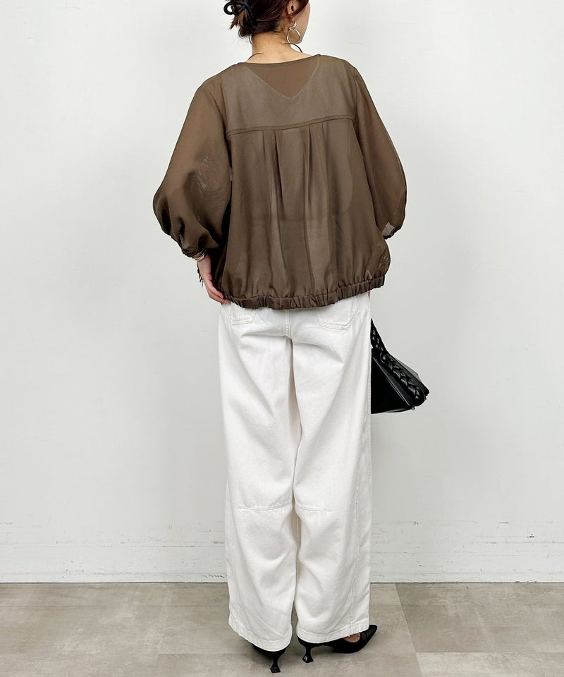 model：H164　着用サイズ：M　カーキ