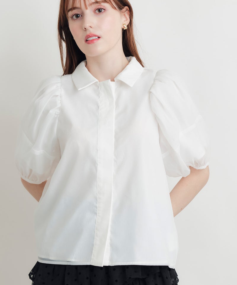 model：H160　着用サイズ：M　オフホワイト