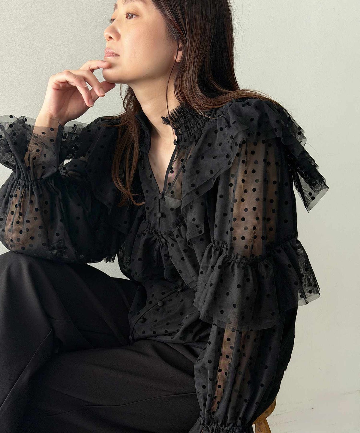 model：H164　着用サイズ：M