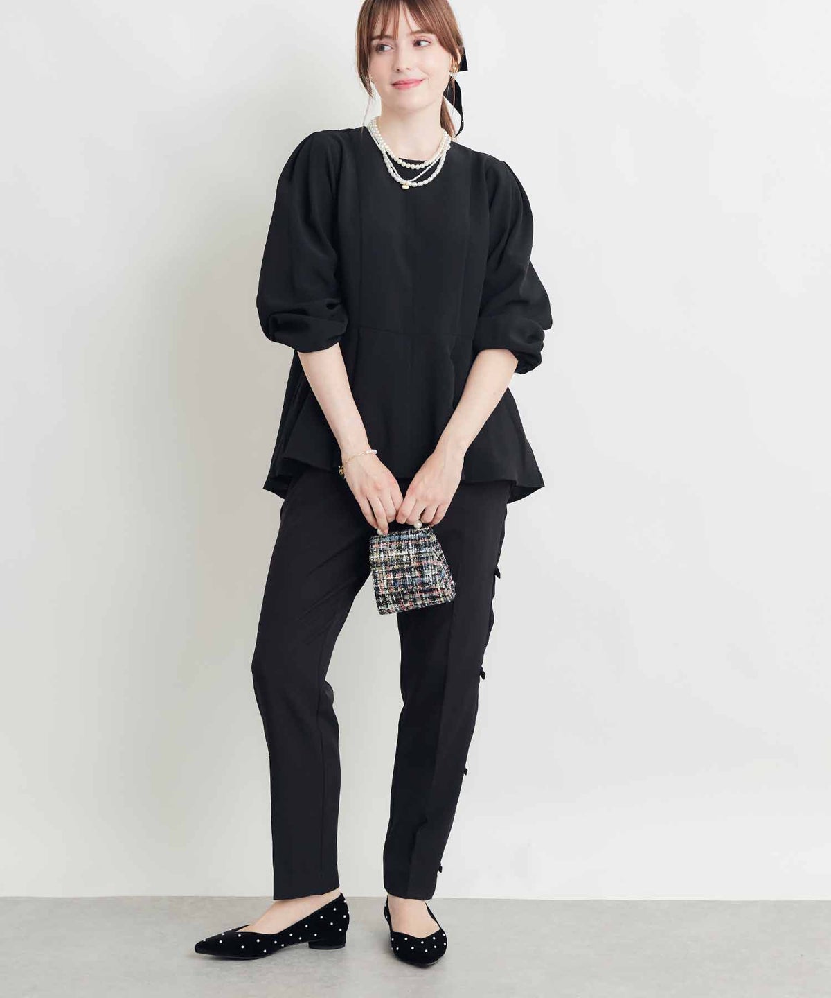 model：H160　着用サイズ：M　襟なし