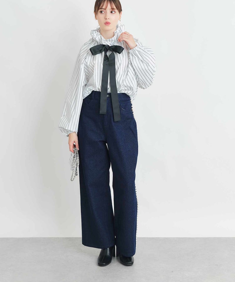 model：H160　着用サイズ：S　ブルー