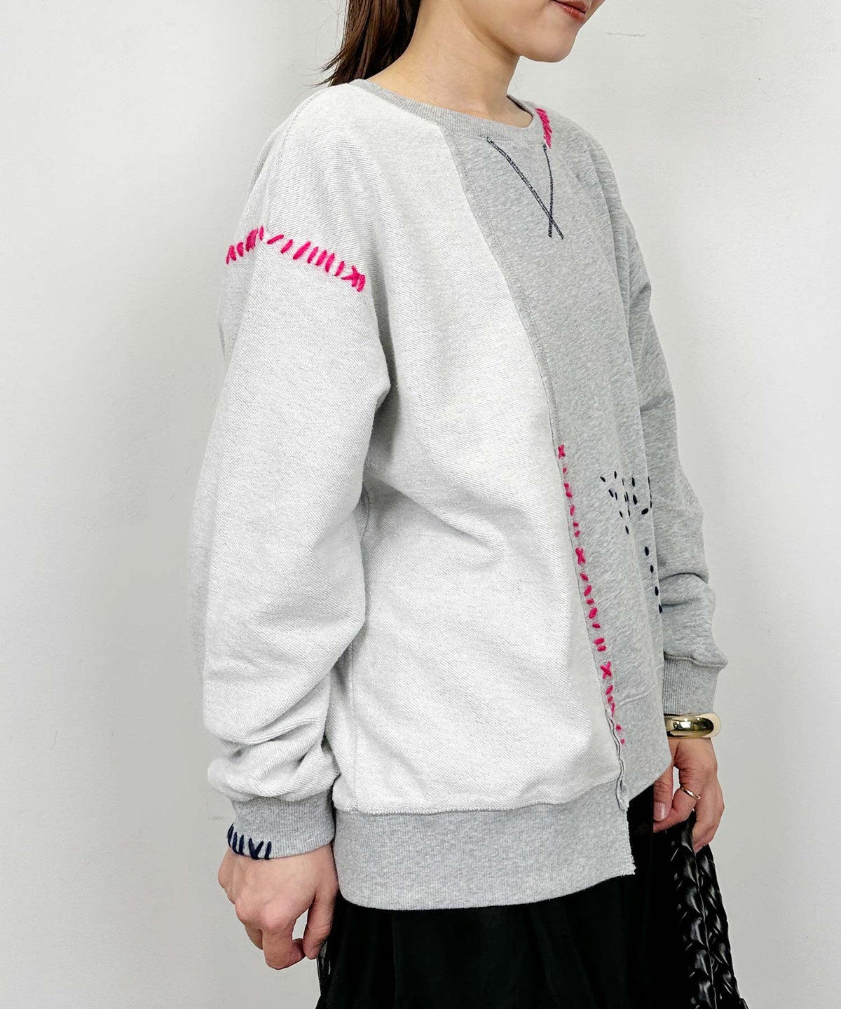 model：H164　着用サイズ：M グレー
