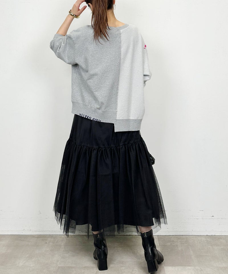 model：H164　着用サイズ：M グレー
