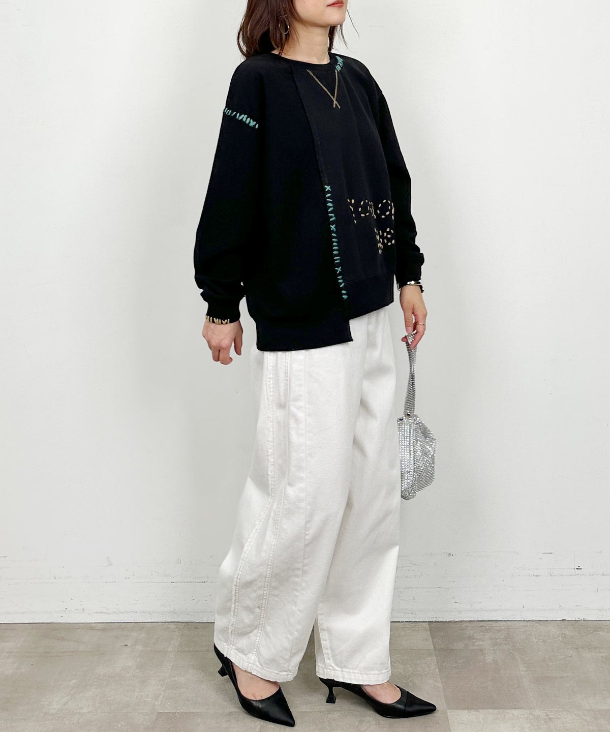 model：H164　着用サイズ：M ブラック
