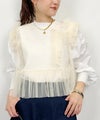 model：H164　着用サイズ：M　アイボリー