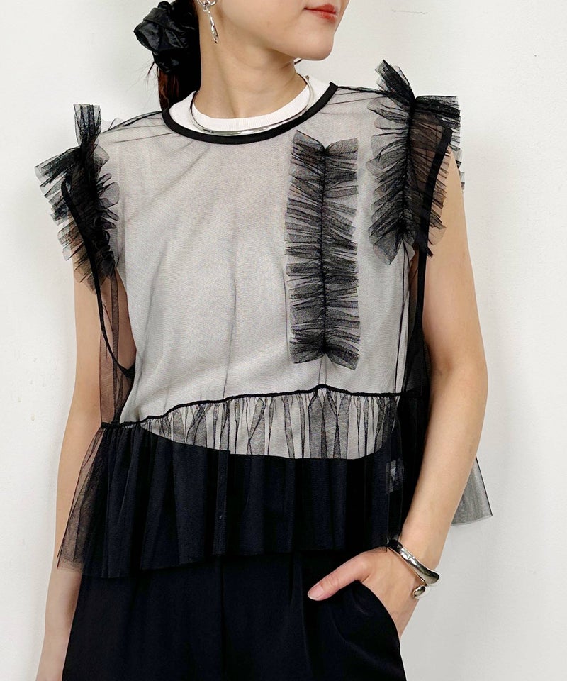 model：H164　着用サイズ：M　ブラック