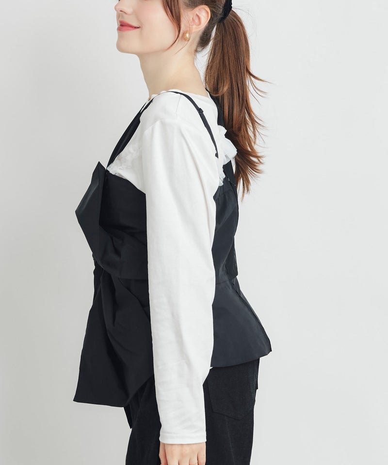 model：H160　着用サイズ：M　ブラック