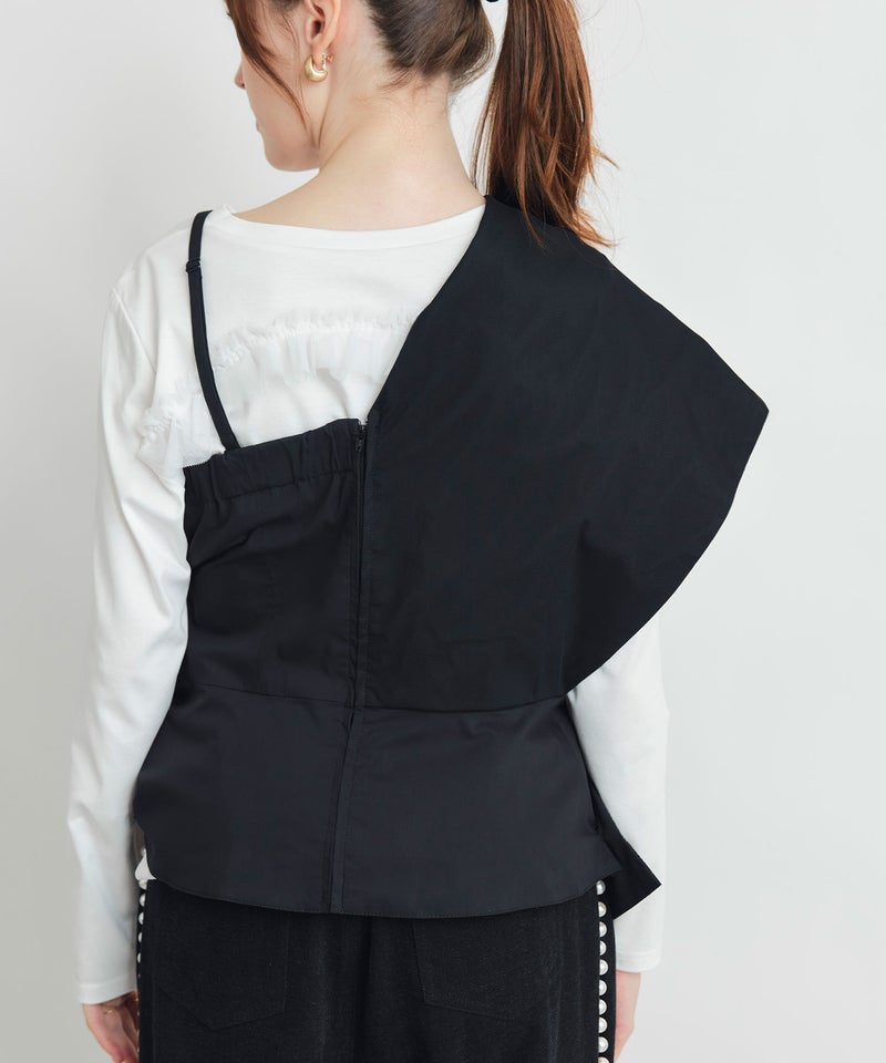 model：H160　着用サイズ：M　ブラック
