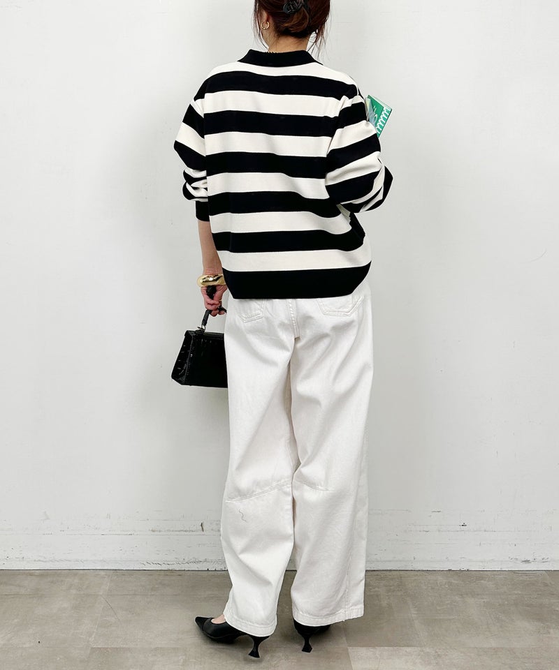 model：H164　着用サイズ：M　アイボリー