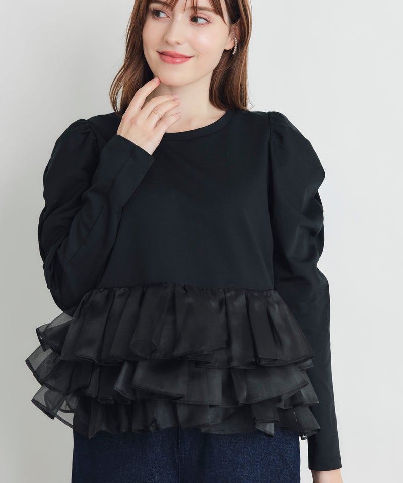 model：H160　着用サイズ：M　ブラック
