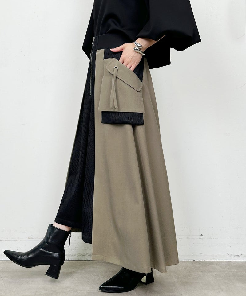 model：H164　着用サイズ：M　カーキ