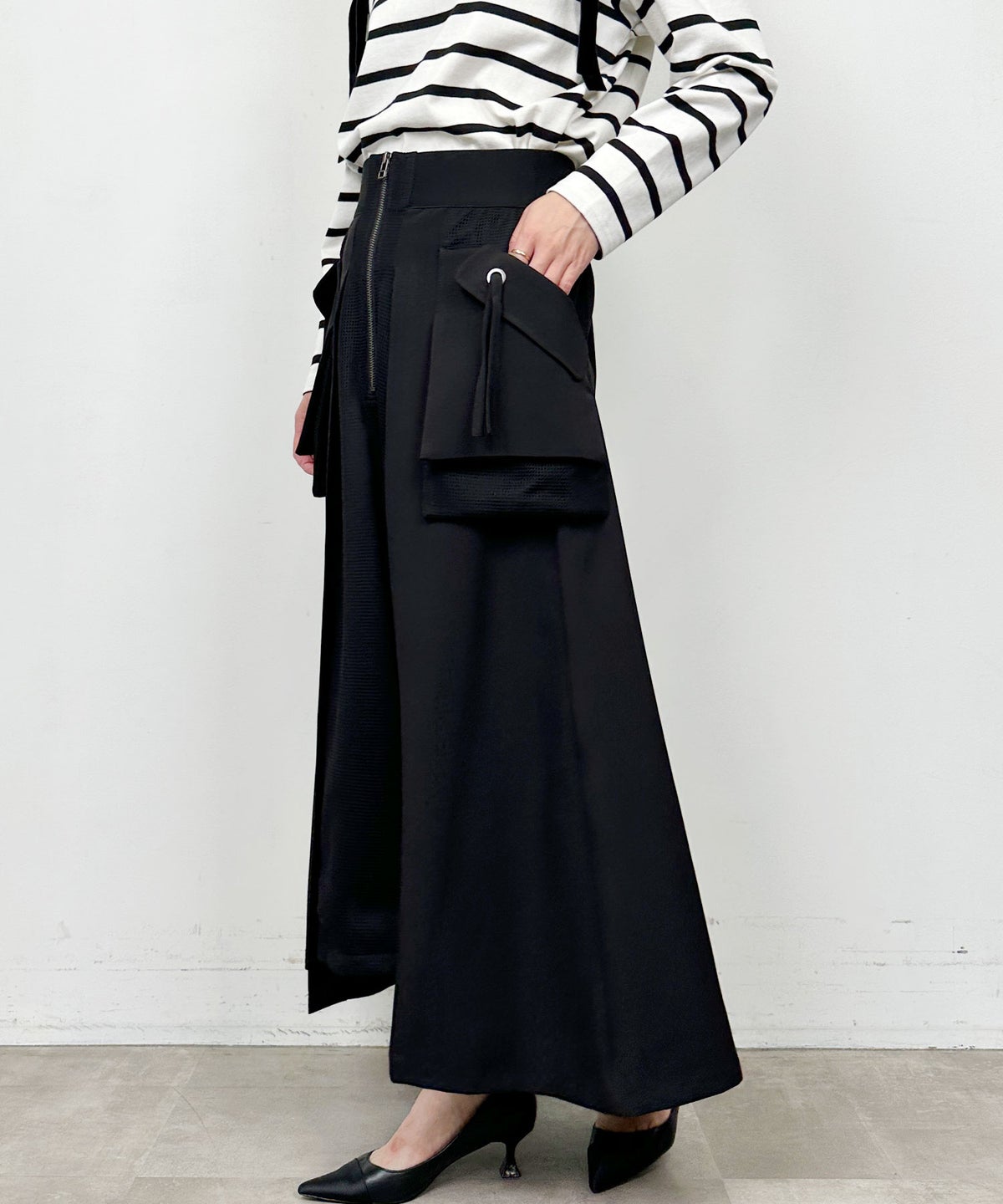 model：H164　着用サイズ：M　ブラック