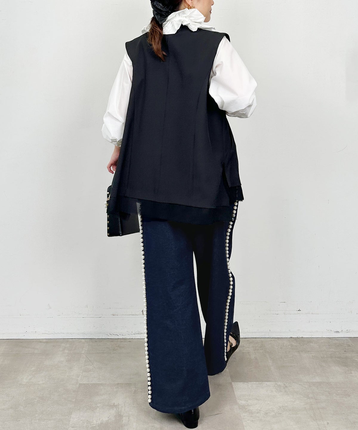 model：H164　着用サイズ：M　ブラック