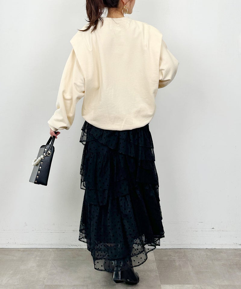 model：H164　着用サイズ：M　アイボリー